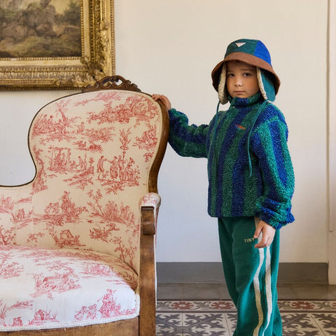 【D2】TINYCOTTONS / タイニーコットンズ2025AW   Stripes Sherpa Sweatshirt　 ストライプスウェットシャツ