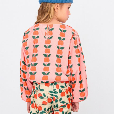 【D2】TINYCOTTONS / タイニーコットンズ2025AW    Apples Blouse キッズりんご柄ブラウス