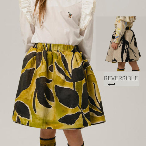 WOLF&RITA（ウルフアンドリタ） 2025AW ALBERTA SKIRT -tinte tulpan- リバーシブルスカート