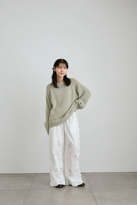 【3月下旬入荷次第お届けのご予約】anuke（アンヌーク） Cutwork Lace Pants 62710707.
