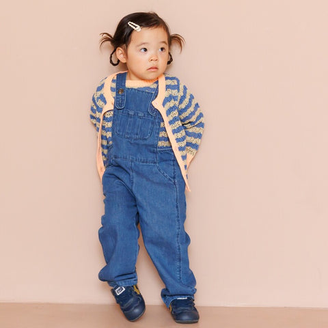【drop1】&pal（アンドパル）2026SS　denim salopette  blue　デニムサロペット　ブルー