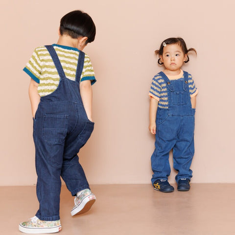 【drop1】&pal（アンドパル）2026SS　denim salopette  blue　デニムサロペット　ブルー
