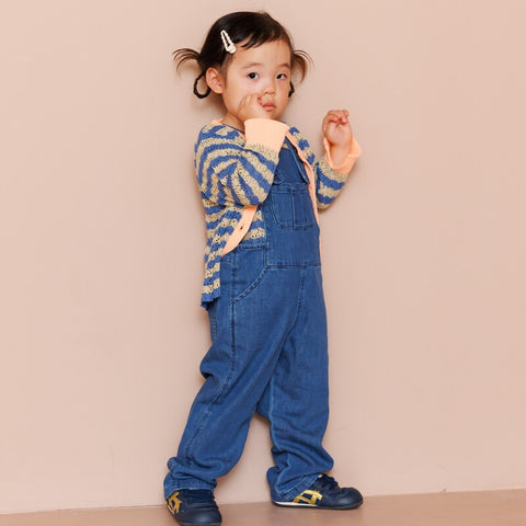【drop1】&pal（アンドパル）2026SS　denim salopette  blue　デニムサロペット　ブルー
