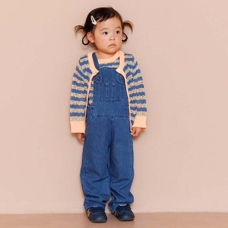 drop1】&pal（アンドパル）2026SS denim salopette blue デニム