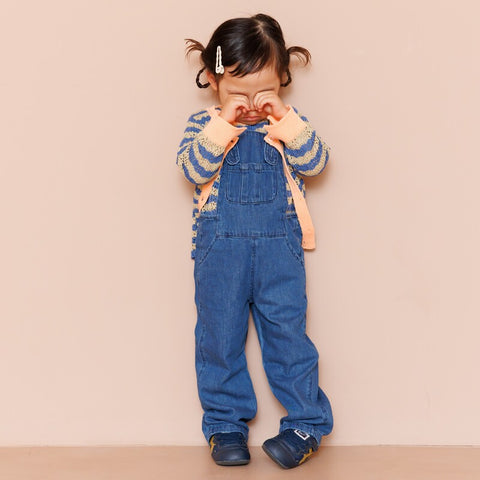 【drop1】&pal（アンドパル）2026SS　denim salopette  blue　デニムサロペット　ブルー