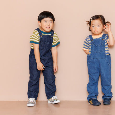 【drop1】&pal（アンドパル）2026SS　denim salopette  navy　デニムサロペット　ネイビー