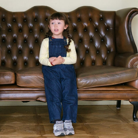 【drop1】&pal（アンドパル）2026SS　denim salopette  navy　デニムサロペット　ネイビー