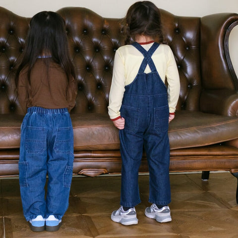 【drop1】&pal（アンドパル）2026SS　denim salopette  navy　デニムサロペット　ネイビー