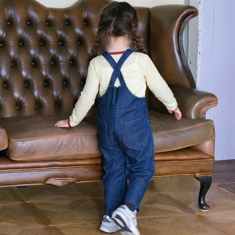 【drop1】&pal（アンドパル）2026SS　denim salopette  navy　デニムサロペット　ネイビー