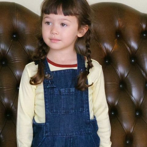 【drop1】&pal（アンドパル）2026SS　denim salopette  navy　デニムサロペット　ネイビー