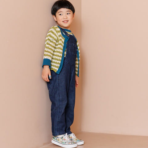 【drop1】&pal（アンドパル）2026SS　denim salopette  navy　デニムサロペット　ネイビー