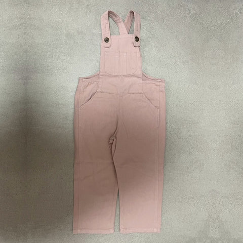 【drop1】&pal（アンドパル）2026SS　denim salopette  pink　デニムサロペット　ピンク
