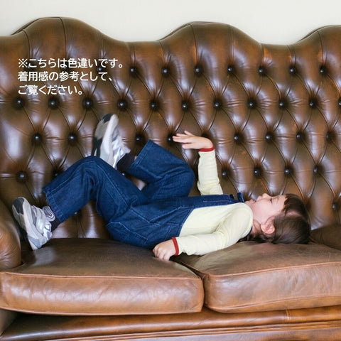 【drop1】&pal（アンドパル）2026SS　denim salopette  pink　デニムサロペット　ピンク