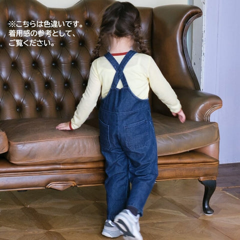 【drop1】&pal（アンドパル）2026SS　denim salopette  pink　デニムサロペット　ピンク