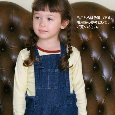 【drop1】&pal（アンドパル）2026SS　denim salopette  pink　デニムサロペット　ピンク