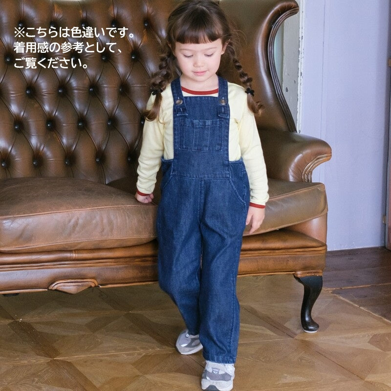 drop1】&pal（アンドパル）2026SS denim salopette pink デニム