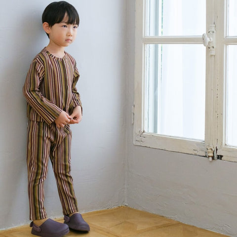 [Reservations for delivery in October] &amp;pal 2024AW moon pattern salo pett Moon flare overalls navy