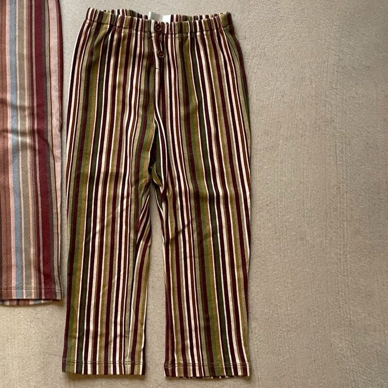 &pal（アンドパル）2026SS multi-stripe leggings Khaki マルチ