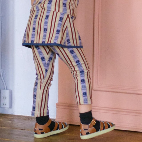 【drop2】&pal（アンドパル）2026SS　retro stripe skirt leggings cream レトロストライプスカッツ　クリーム