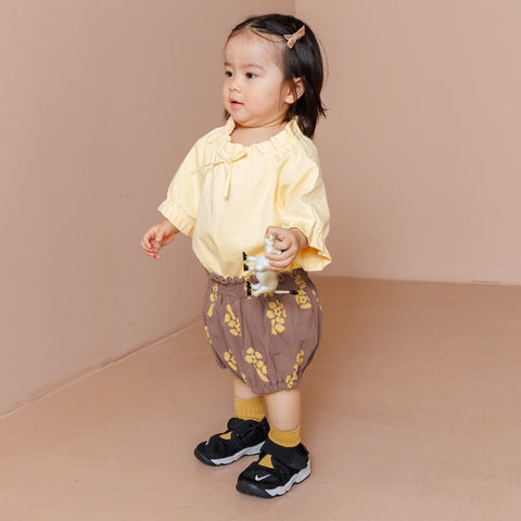 【drop3】&pal（アンドパル）2026SS　retro color puff sleeve T-shirt  cream　パフTシャツ　クリーム