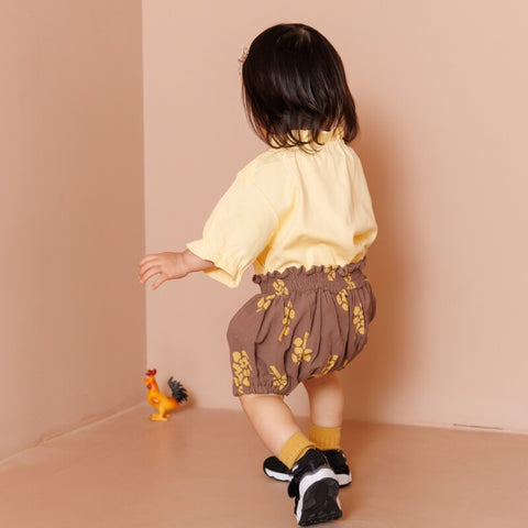 【drop3】&pal（アンドパル）2026SS　retro color puff sleeve T-shirt  cream　パフTシャツ　クリーム