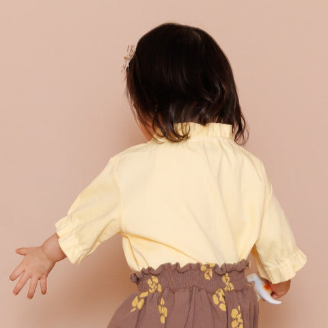 【drop3】&pal（アンドパル）2026SS　retro color puff sleeve T-shirt  cream　パフTシャツ　クリーム