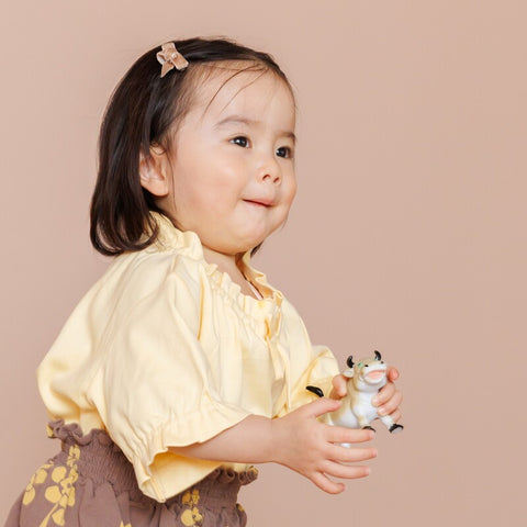 【drop3】&pal（アンドパル）2026SS　retro color puff sleeve T-shirt  cream　パフTシャツ　クリーム