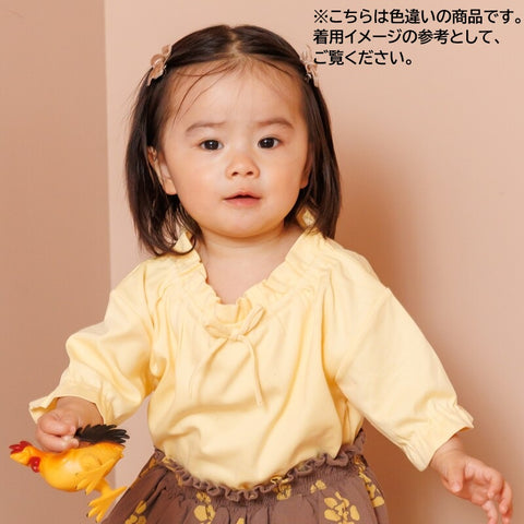 　【drop3】&pal（アンドパル）2026SS　retro color puff sleeve T-shirt  navy　パフTシャツ　ネイビー