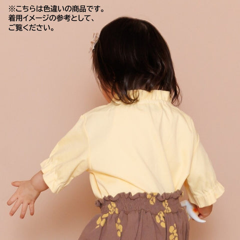 　【drop3】&pal（アンドパル）2026SS　retro color puff sleeve T-shirt  navy　パフTシャツ　ネイビー