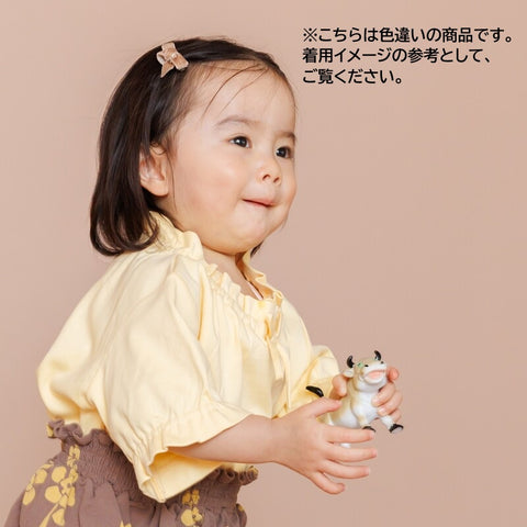 　【drop3】&pal（アンドパル）2026SS　retro color puff sleeve T-shirt  navy　パフTシャツ　ネイビー