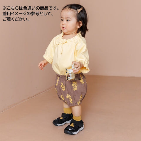 　【drop3】&pal（アンドパル）2026SS　retro color puff sleeve T-shirt  navy　パフTシャツ　ネイビー