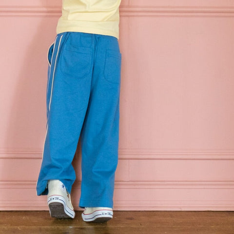 【drop3】&pal（アンドパル）2026SS　retro color line pants　navy　サイドラインパンツ　ネイビー