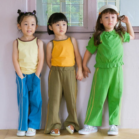 【drop3】&pal（アンドパル）2026SS　retro color W strap camisole　ダブルストラップキャミ　オレンジ