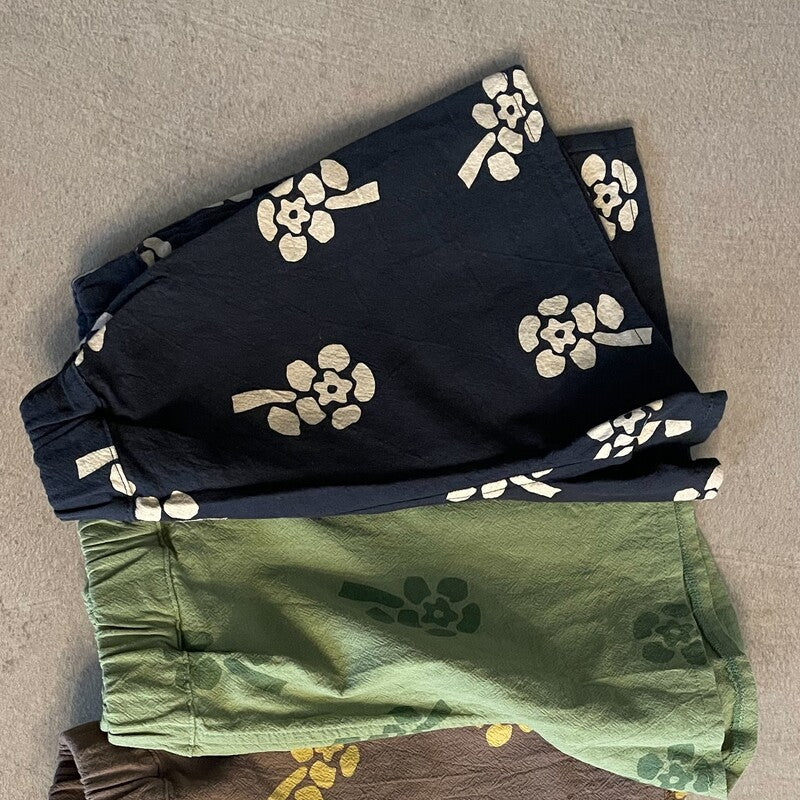 &pal（アンドパル）2026SS floral print shorts navy フラワーショート