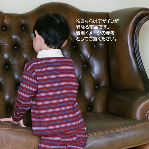 【drop1】&pal（アンドパル）2026SS　Border Pattern Rugger Shirt  cream　ボーダ柄ーラガーシャツ　クリーム