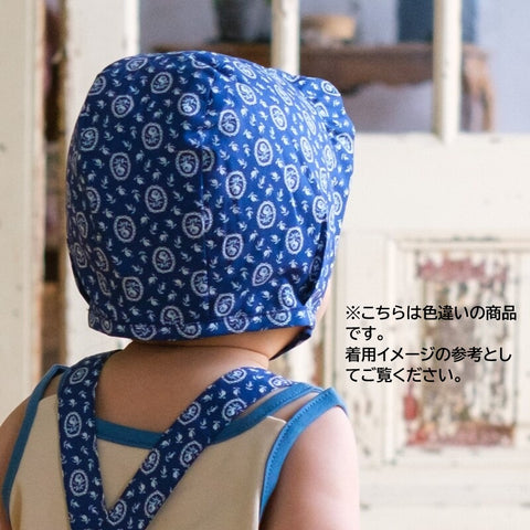 【drop3】&pal（アンドパル）2026SS　floral pattern bonnet white　花柄ボンネット　ホワイト