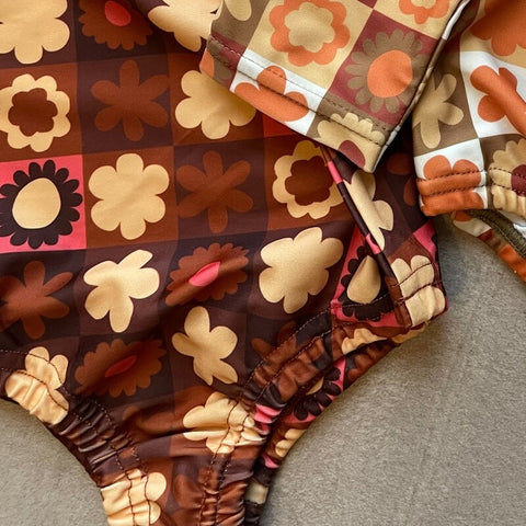 [Reservations for delivery in October] &amp;pal 2024AW moon pattern salo pett Moon Bloomer Salopette Navy