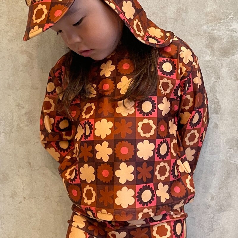 &pal（アンドパル）2025AW floral pattern code rompers black 花柄