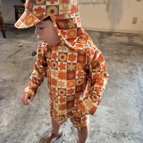 [Reservations for delivery in October] &amp;pal 2024AW moon pattern salo pett Moon Bloomer Salopette Navy