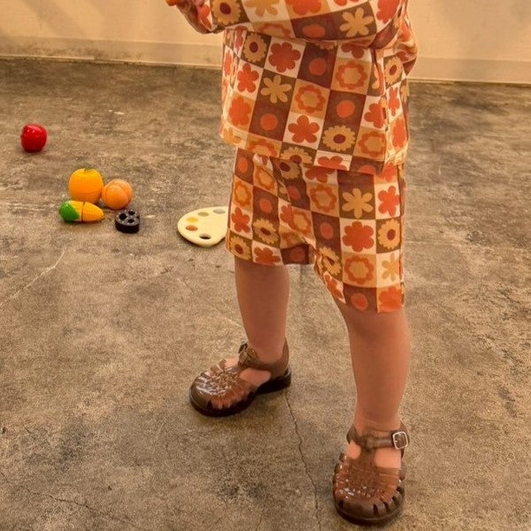 &pal（アンドパル）2025AW floral pattern code rompers black 花柄