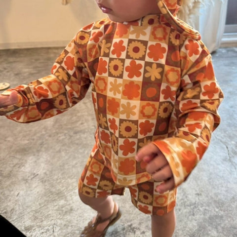 [Reservations for delivery in October] &amp;pal 2024AW moon pattern salo pett Moon Bloomer Salopette Navy