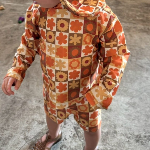 [Reservations for delivery in October] &amp;pal 2024AW moon pattern salo pett Moon Bloomer Salopette Navy