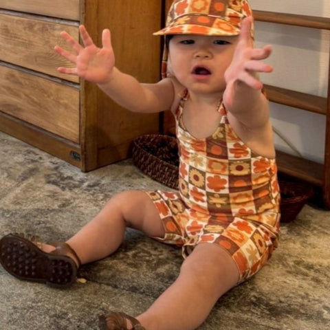 [Reservations for delivery in October] &amp;pal 2024AW moon pattern salo pett Moon Bloomer Salopette Navy