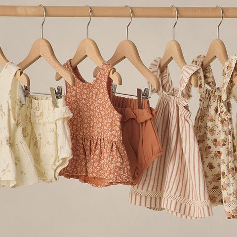 【D2】Quincy Mae（クインシーメイ）2026SS　SLEEVELESS PEPLUM SET -POPPY FLORAL-  ノースリーブ+ブルマセット