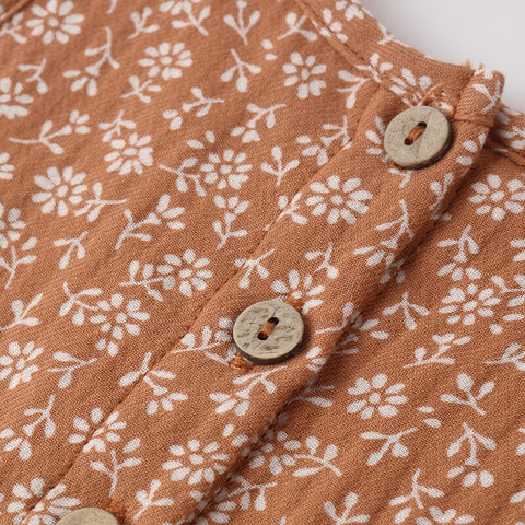 【D2】Quincy Mae（クインシーメイ）2026SS　SLEEVELESS PEPLUM SET -POPPY FLORAL-  ノースリーブ+ブルマセット