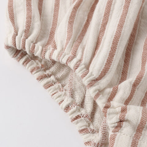 【D2】Quincy Mae（クインシーメイ）2026SS　BONNIE ROMPER -VINTAGE STRIPE-  ヴィンテージストライプ ロンパース