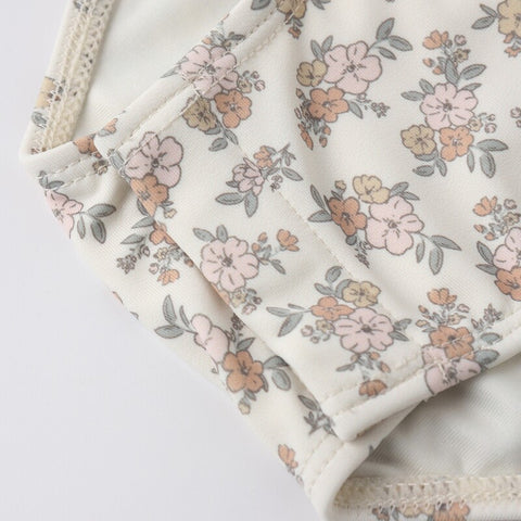 【D2】Quincy Mae（クインシーメイ）2026SS  BYRON RASHGUARD ONE-PIECE -WILDFLOWER-　ラッシュガードワンピース  ワイルドフラワー