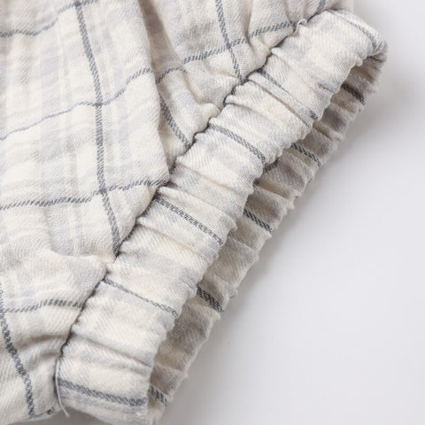 【D2】Quincy Mae（クインシーメイ）2026SS　WOVEN TANK SET -BLUE PLAID-  タンクトップセット　