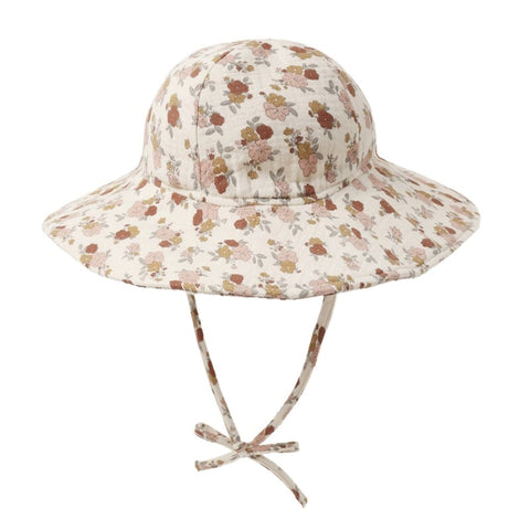 【D2】Quincy Mae（クインシーメイ）2026SS   SUN HAT    -BLOOM-  花柄サンハット ブルーム