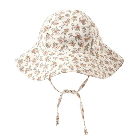 【D2】Quincy Mae（クインシーメイ）2026SS   SUN HAT    -WILDFLOWER-  花柄サンハット ワイルドフラワー